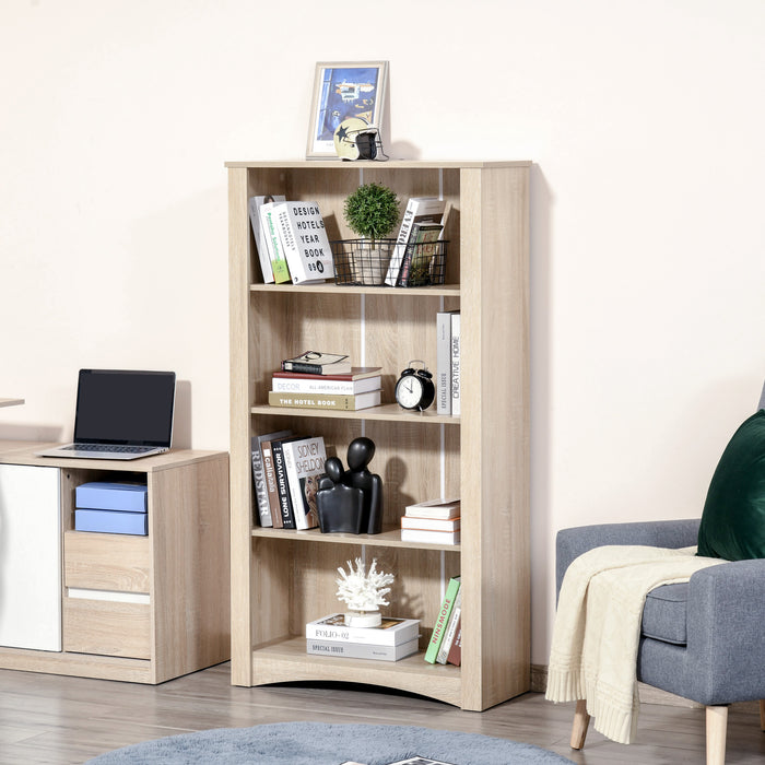 4-Tier Bookcase, Modern Multi-Purpose Storage Cabinet,